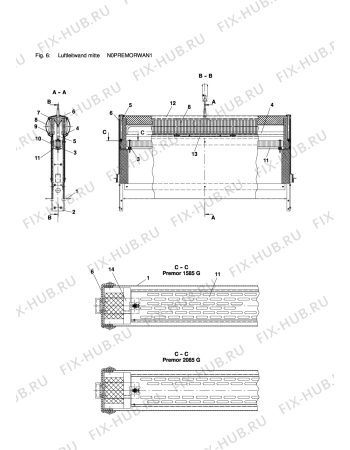 Взрыв-схема холодильника Carrier PREMOR1585G - Схема узла Inner Unit