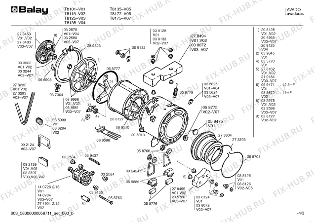 Схема №4 T5634 с изображением Терморегулятор для стиралки Bosch 00039845