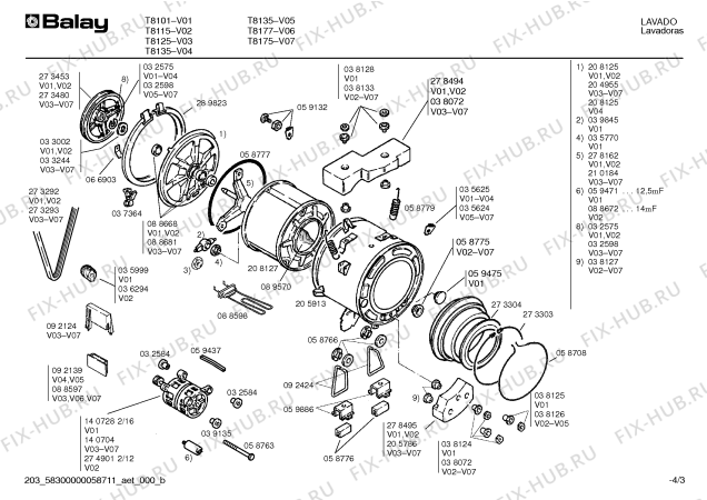 Схема №4 T8174 с изображением Кабель для стиралки Bosch 00090489