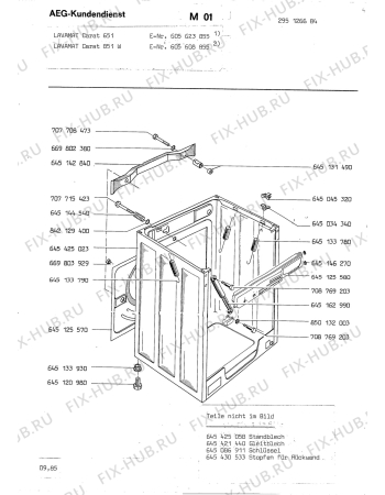 Взрыв-схема стиральной машины Aeg LAVC 851 W - Схема узла Section3