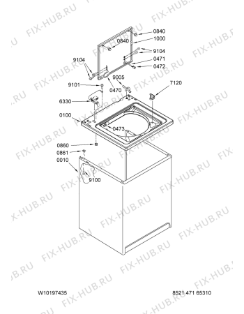 Схема №8 3UATW4605TQ с изображением Другое для стиралки Whirlpool 480110100223