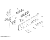 Схема №6 E3544N0 MEGA 3544N с изображением Панель управления для плиты (духовки) Bosch 00666976