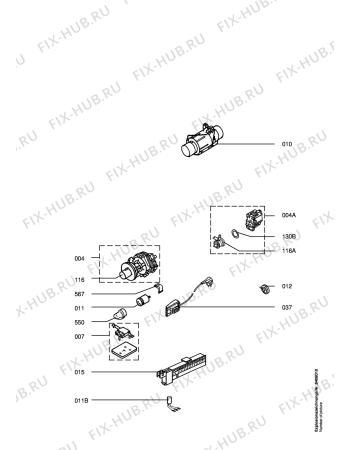 Взрыв-схема посудомоечной машины Aeg FAV4231I-W    D - Схема узла Hydraulic System 272