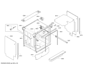 Схема №6 S41M63N0GB с изображением Передняя панель для посудомоечной машины Bosch 00706100