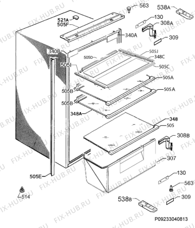 Схема №4 SKS98800F1 с изображением Микромодуль для холодильника Aeg 973933019558019