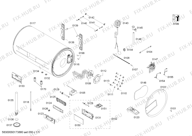 Схема №1 DG210155SW с изображением Программатор для бойлера Siemens 00630063