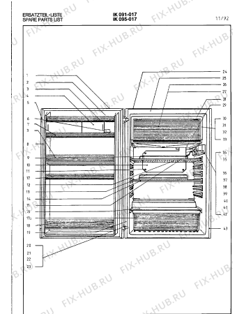 Схема №10 IK095017 с изображением Планка для холодильника Bosch 00098837