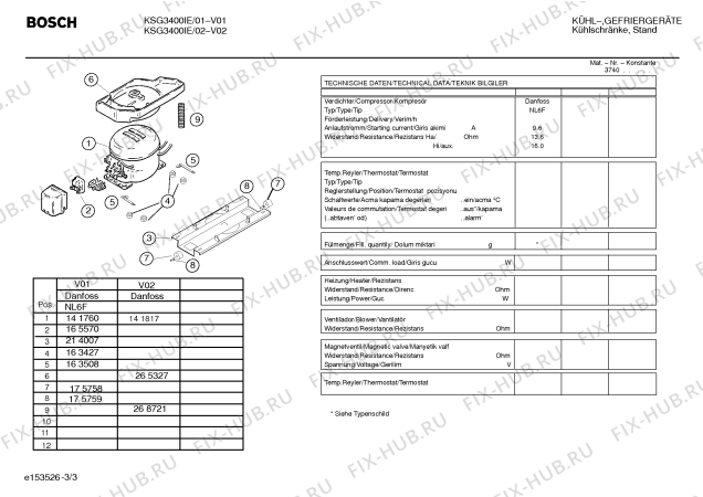 Взрыв-схема холодильника Bosch KSG3400IE - Схема узла 03