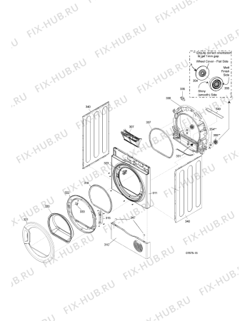 Схема №4 TCD8746H1EU (F081611) с изображением Обшивка для стиралки Indesit C00297730