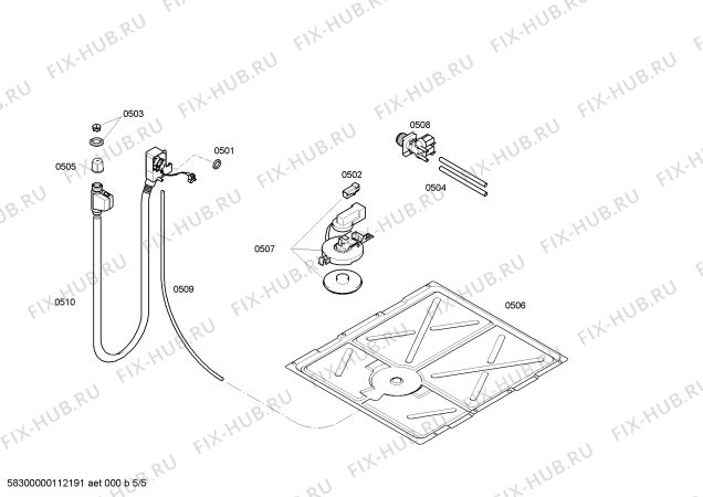 Взрыв-схема стиральной машины Siemens WXL1445 Siwamat XL1445 - Схема узла 05