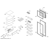Схема №3 KDV47VL30 с изображением Дверь морозильной камеры для холодильника Bosch 00688021