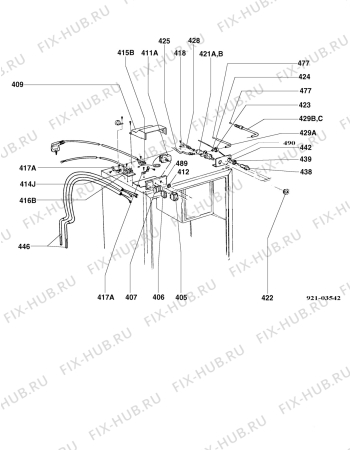 Взрыв-схема холодильника Electrolux RM4200A - Схема узла Armature/fitting