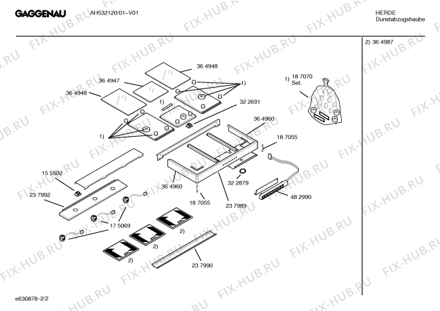 Схема №2 AH530790 с изображением Инструкция по установке/монтажу для электровытяжки Bosch 00529864