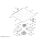 Схема №7 HCE644660R с изображением Стеклокерамика для плиты (духовки) Bosch 00711040