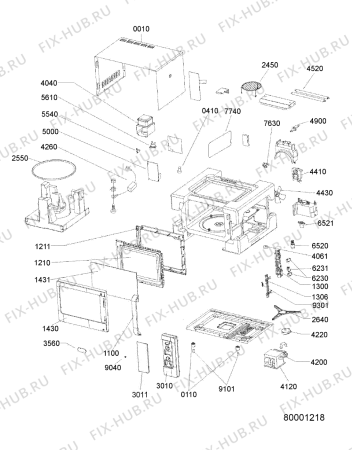 Схема №1 MWD 208/BL с изображением Панель управления для микроволновки Whirlpool 480120101148