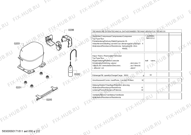 Схема №2 GS12DP71GB с изображением Планка ручки для холодильной камеры Siemens 00704418