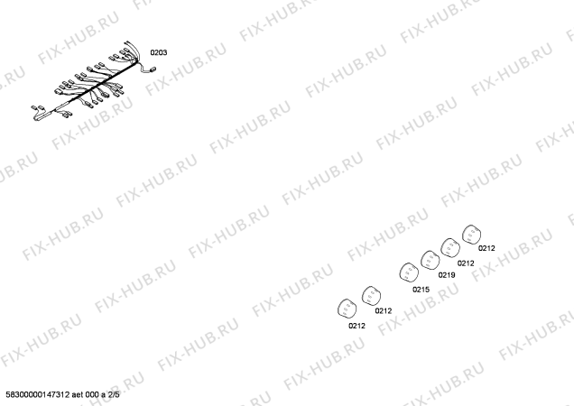 Взрыв-схема плиты (духовки) Bosch HSE420120C - Схема узла 02