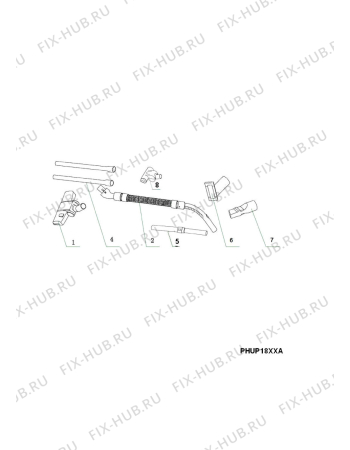 Взрыв-схема пылесоса Electrolux Z1825 - Схема узла Accessories