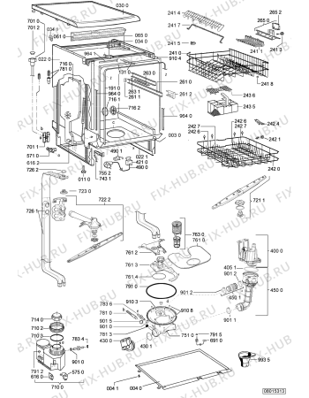 Схема №2 ADP 4665/8 WH с изображением Панель для посудомоечной машины Whirlpool 480140100173