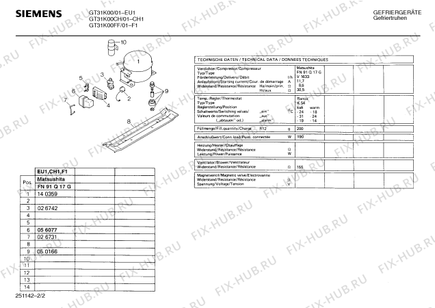 Взрыв-схема холодильника Siemens GT31K00CH - Схема узла 02