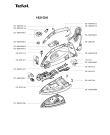 Схема №1 1921G42 с изображением Подошва для электропарогенератора Tefal CS-00091096
