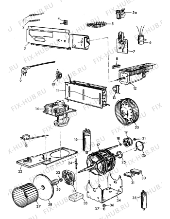 Взрыв-схема стиральной машины Zoppas P125K - Схема узла Electrical equipment