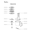 Схема №4 FP902A10/700 с изображением Корпусная деталь для кухонного измельчителя Moulinex MS-0A07874
