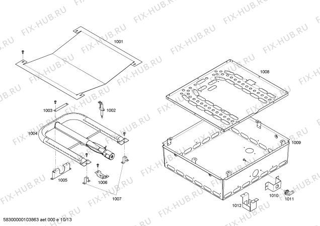 Схема №12 PG486GLBS с изображением Переключатель для плиты (духовки) Bosch 00423144