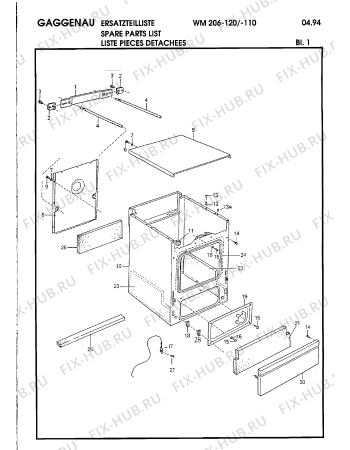 Схема №19 WM206120 WM206 с изображением Внутренняя дверь для стиральной машины Bosch 00211984
