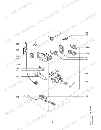 Схема №1 LAV64309-W с изображением Переключатель (таймер) для стиралки Aeg 1100990488