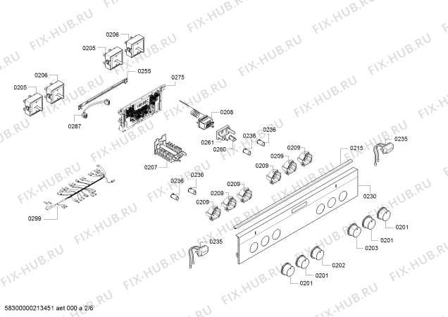 Схема №6 HL9R30020U с изображением Ручка переключателя для плиты (духовки) Siemens 10008150