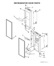 Схема №10 5MFX257AA с изображением Часть корпуса для холодильной камеры Whirlpool 482000012402