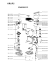 Схема №1 ES420030/1P1 с изображением Труба для электрокофемашины Rowenta MS-622339