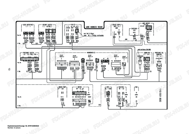 Взрыв-схема стиральной машины Husqvarna Electrolux QW15655 - Схема узла Control 113