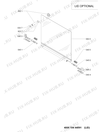 Взрыв-схема плиты (духовки) Ikea 002.389.12 - Схема узла