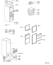Схема №1 KDA 2350 WS с изображением Дверца для холодильника Whirlpool 480132100041