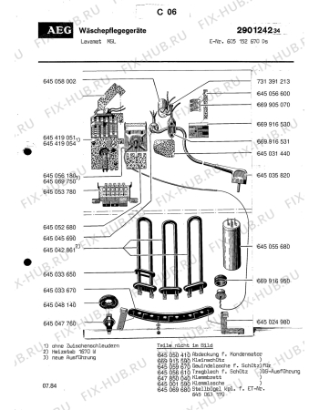 Взрыв-схема посудомоечной машины Aeg LAVMSL - Схема узла Section6