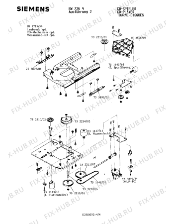 Схема №4 RW7264 с изображением Колесо для звукотехники Siemens 00732215