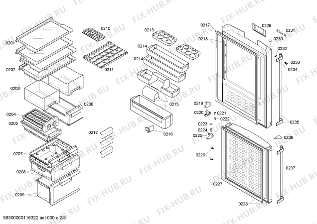 Схема №3 KKE25621TI с изображением Декоративная панель для холодильника Bosch 00441552
