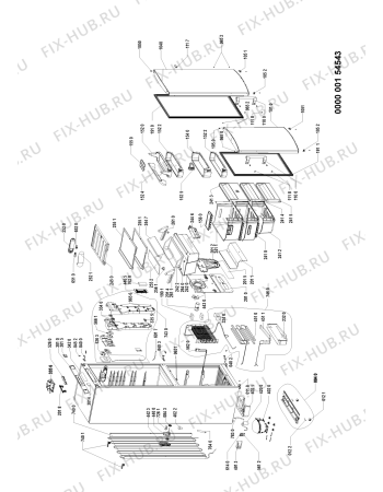 Схема №1 ARC 7637 IX с изображением Дверь для холодильника Whirlpool 480132101862