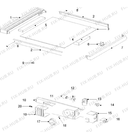 Взрыв-схема холодильника Zanussi ZFD50/32R - Схема узла Electrical equipment 268