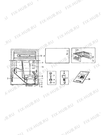 Взрыв-схема холодильника Electrolux ER3812C - Схема узла Cooling system 017