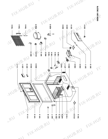 Схема №1 AFG 095 S/G с изображением Дверца для холодильной камеры Whirlpool 481944268601