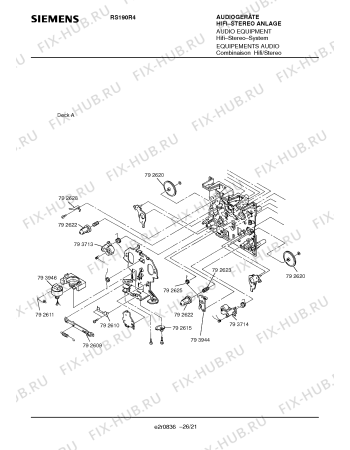 Схема №26 RS190R4 с изображением Кассетник для звукотехники Siemens 00758474