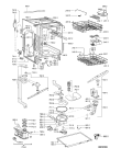 Схема №2 ADG 8532/2 с изображением Обшивка для электропосудомоечной машины Whirlpool 480140101224