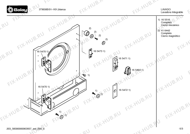 Схема №5 3TI830B, TI830B с изображением Потенциометр для стиралки Bosch 00183130