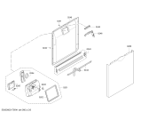Схема №6 SMS40E82IL, AquaStop made in Germany с изображением Передняя панель для электропосудомоечной машины Bosch 00746067