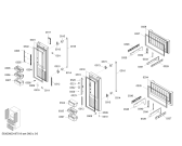Схема №6 KMF40AI20 Bosch с изображением Дверь для холодильной камеры Bosch 00714450