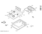 Схема №2 OC53E с изображением Столешница для плиты (духовки) Bosch 00249475