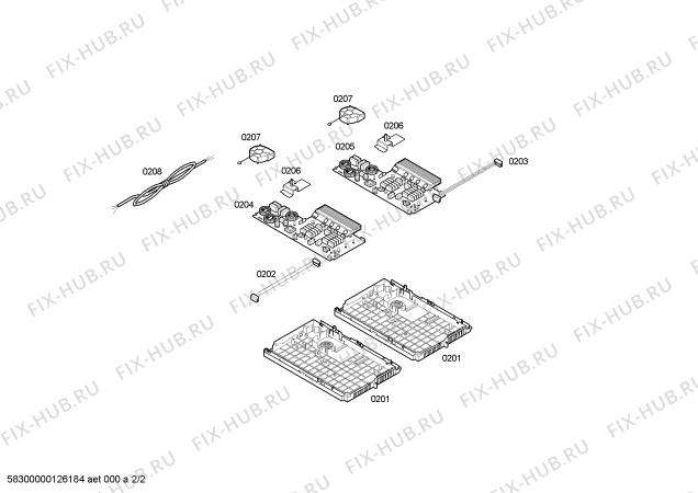 Схема №2 EH785502E inducc.siemens.80.4i.m_top.inox.tc_basic с изображением Стеклокерамика для электропечи Siemens 00479572